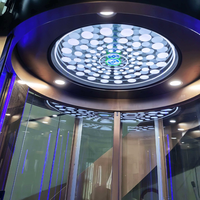 Hydraulischer Hauslift für Wohngebäude und Villen, Innen-Personenaufzug mit Panoramakabine aus Glas, FUJI