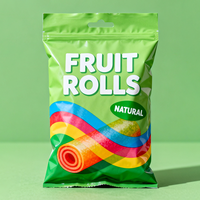 Sac à fermeture thermique personnalisé imprimé sur le dos, étanche à l'humidité, pochette pour chips de pommes de terre, pop-corn, emballage alimentaire