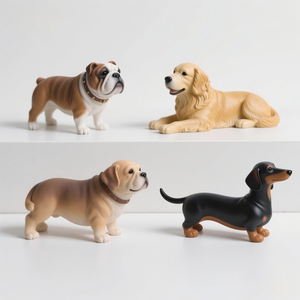 Globe à eau en résine personnalisable pour chien, bouledogue, golden retriever, teckel, globe à neige avec base noire, 4 tailles disponibles - Product Image 2