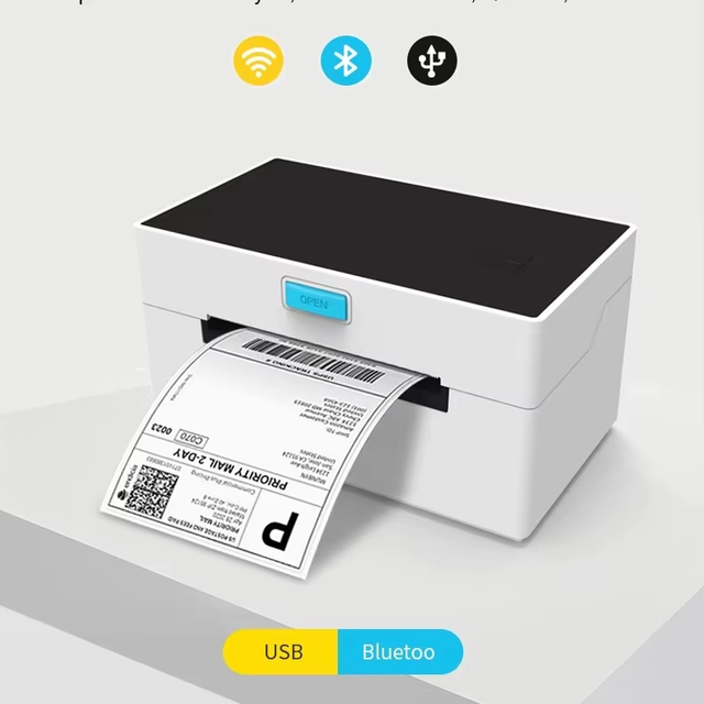 ZJ-9220 Factory Direct Best Thermal Barcode Label Printer Mini Portable Desktop 4x6 Thermal Shipping Label Wireless Printer