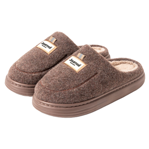 <b>New</b> Men's Winter Warm Fuzzy Plush House Slippers with Anti-Slip EVA Insole Lightweight Indoor Shoes - Product Image 1