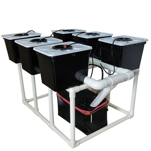 Sistema de cubo holandés o Bato con 6 cubos de maceta Soportes Bomba de tanque de <span class=keywords><strong>riego</strong></span> por goteo <span class=keywords><strong>Material</strong></span> PP para tomates Fresas - Product Image 2