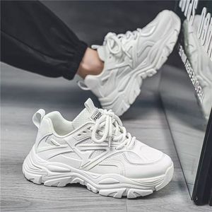 Zapatos Deportivos para Hombre, Transpirables, de Malla, Casuales, con Suela Gruesa Antideslizante, Versátiles, de Color Sólido, Cómodos, para Correr, que Aumentan la Estatura - Product Image 5