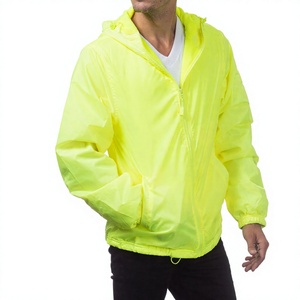 Chaqueta Cortavientos de Invierno para Hombre de Alta Calidad con Capucha, Diseño de Logotipo Personalizado, Servicio OEM, Venta al por Mayor, Ropa Urbana, Cierre de Cremallera, Impermeable - Product Image 4