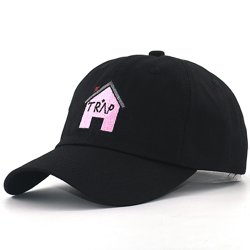 trap house sports baseball cap custom men cotton adjustable dad hats embroidery women