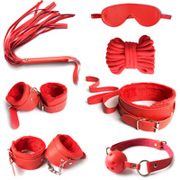 Kit BDSM en Peluche 7 Pièces, Jouets Érotiques, Jeu de Soumission, Ensemble de Bondage Fétichiste BDSM pour Couples et Femmes