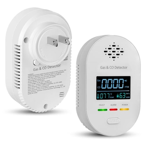 Detektor kombinasi <span class=keywords><strong>Gas</strong></span> alami, 4in1 Monitor Alarm karbon monoksida Plug in dinding propana - Product Image 2