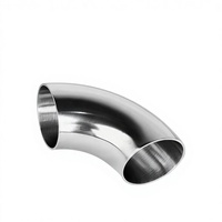 Prix usine HQL Brand SCH20 Raccord de tuyauterie sanitaire en acier inoxydable poli 2 pouces 304 316 TC Tri-Clamp soudé Coude 90° Externe