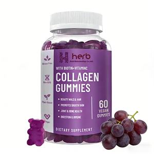 Gommes de collagène pour femmes à force extra forte 2500 mg Protéine de type IIIIV 15000 mcg Biotine Vitamine B6 B12 C D E pour les cheveux et la peau - Product Image 1