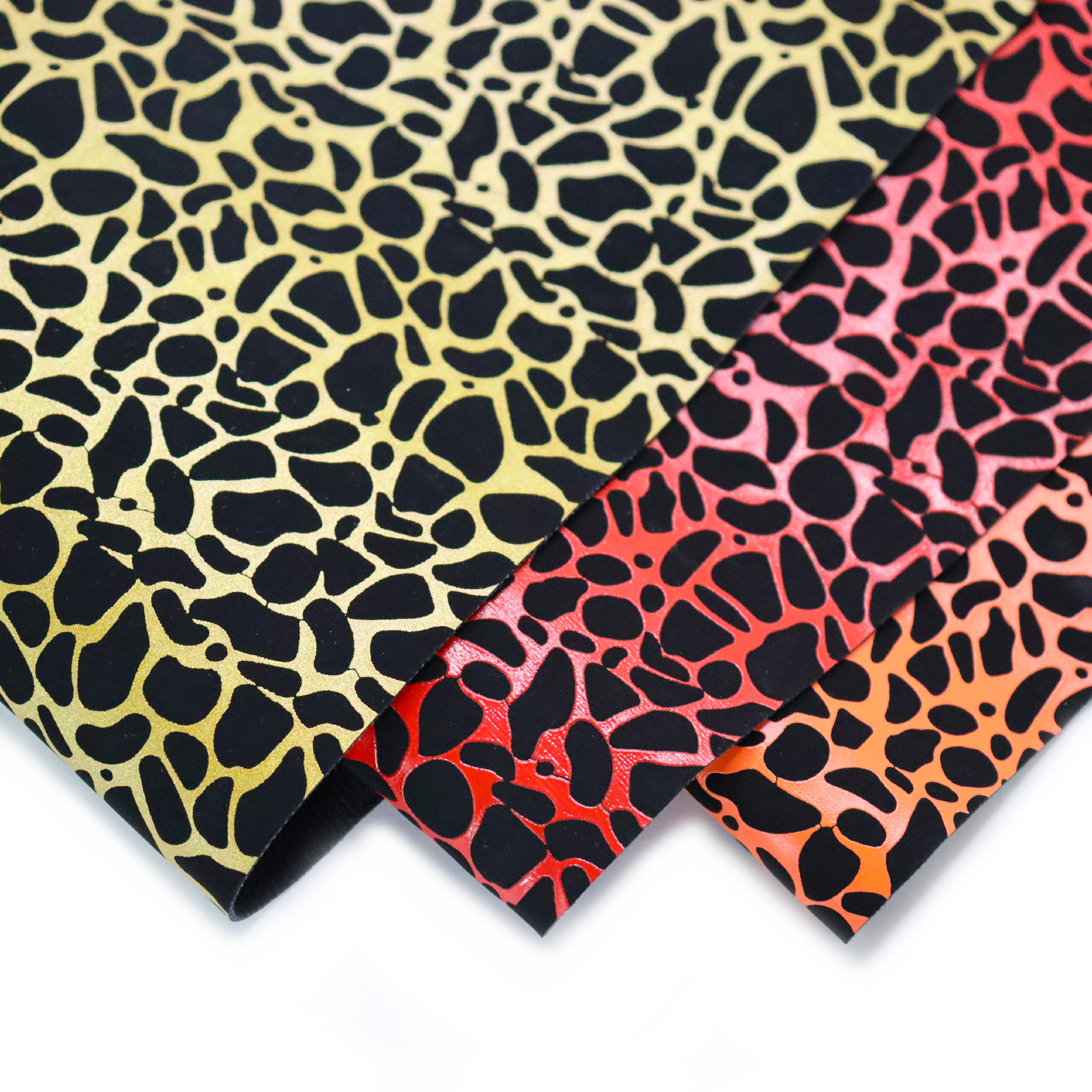Leopard Pattern Printed Design Artificial Fabric Mirror Printing PU Coated Decorative Synthetic Leather Upholstery/Bags for Sofa