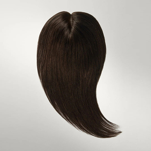 Customized Women's for Swiss <strong>Silk</strong> Human Hair Toppers 12-Inch Half Wig <strong>with</strong> <strong>Silk</strong> <strong>Base</strong> <strong>Closure</strong> - Product Image 5