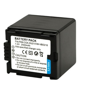 CGA-DU21 2500mAh DU21A VW-VBD120-H Battery for Panasonic <b>Camera</b> CE RoHS Certified Wholesale Bulk 0-Cycle Cell - Product Image 1
