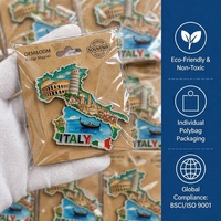 Imán de Refrigerador con Bandera Europea en Relieve 3D, Mapa Nacional de Francia, Italia y España, Decoración para Oficina, Casillero, Hogar, Bar, Regalo