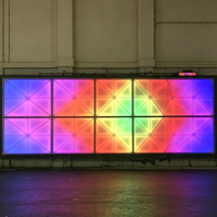 Dalles de sol LED octogonales en verre trempé, éclairage de piste de danse LED à changement de couleur RGB pour la décoration de scène