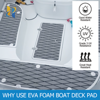 Tapis décoratif personnalisé de diverses couleurs pour yacht de mer tapis de sol en mousse EVA brossé tapis de pont en mousse EVA antidérapant pour bateau