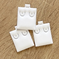 Support rectangulaire 3,8*5,1 cm pour boucles d'oreilles, avec coussinet blanc, cartes pour boucles d'oreilles, présentoir à bijoux, insert de plateau pour l'organisation