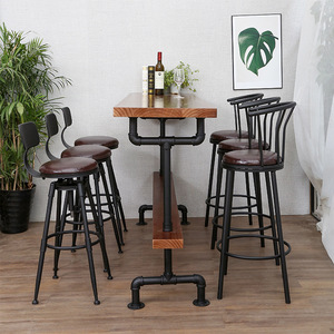 Venta al por mayor vintage comedor Mesa <span class=keywords><strong>bar</strong></span> natural industrial <span class=keywords><strong>bar</strong></span> mesa rectangular café altura mesas para <span class=keywords><strong>bar</strong></span> - Product Image 4