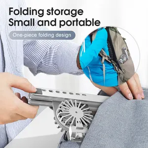 World Premiere Upgraded Portable Foldable 7 Levels Adjustable Laptop Stand Aluminum Laptop Cooling Pad