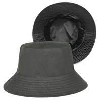 Logo de broderie personnalisé 3d coton surélevé doublure doublée de soie en satin brillant casquettes de seau de pêche chapeaux Gorras avec intérieur en satin