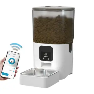 6L Automatic Dog Food Dispenser Schalen Wifi Mobile APP Control Smart Feeder für Haustiere mit großer Kapazität