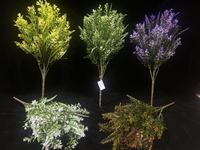 Buket Daun Pakis Lavender Tanaman Buatan Rumput Plastik Lembut Bunga Seperti Asli Ramah Lingkungan Tahan Lama Untuk Penggunaan Dalam Ruangan