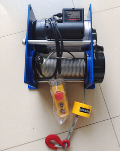 Electric Winch 500-1000kg Mini 220V Micro <strong>Hoist</strong> 20m Steel Wire Rope Sling Remote Control New 500kg 1Ton - Product Image 4