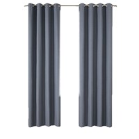 Rideaux insonorisants et isolants thermiques XinLan pour porte et fenêtre, chambre à coucher, beige, 100 % polyester, modernes, à œillets, 1 pièce