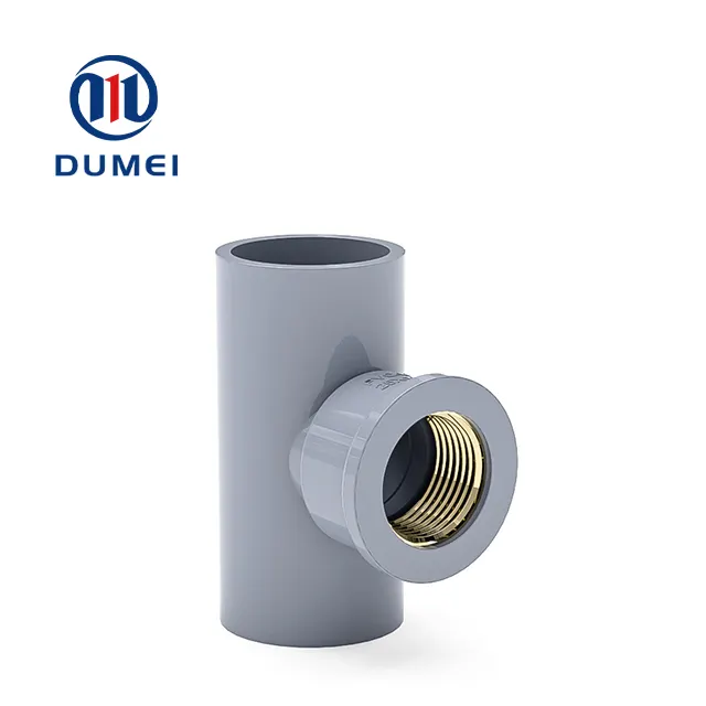 Corrosion resistant and durable Brass Tee Threaded Female Fittings PVC copper thread