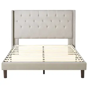 Precio de fábrica Cama barata 190*90 Cama de marco de cama de plataforma para dormitorio