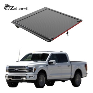 ฝาปิดกระบะท้ายแบบม้วนเก็บได้ด้วยมือ Zolionwil พร้อมระบบล็อคสองชั้นและไฟเบรก LED สำหรับรถกระบะ F-150 <span class=keywords><strong>Ranger</strong></span> <span class=keywords><strong>Xlt</strong></span> ปี 2025 2026 - Product Image 1