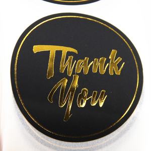 Adesivi Rotondi Personalizzati, Etichette di Ringraziamento per la Mia Piccola Impresa, Etichette con Logo in Lamina d'Oro per Imballaggi - Product Image 4