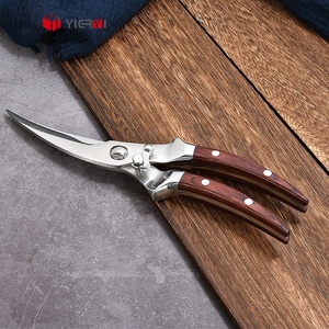 <span class=keywords><strong>Ciseaux</strong></span> <span class=keywords><strong>à</strong></span> os de poulet de cuisine Portable avec poignée en <span class=keywords><strong>bois</strong></span>, <span class=keywords><strong>ciseaux</strong></span> <span class=keywords><strong>à</strong></span> viande en acier inoxydable - Product Image 4
