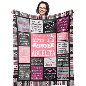 Couverture en flanelle jacquard douce et confortable, cadeau original pour la meilleure amie, la tante, la maman, la fille, la petite sœur, étiquette personnalisée incluse - Product Image 6