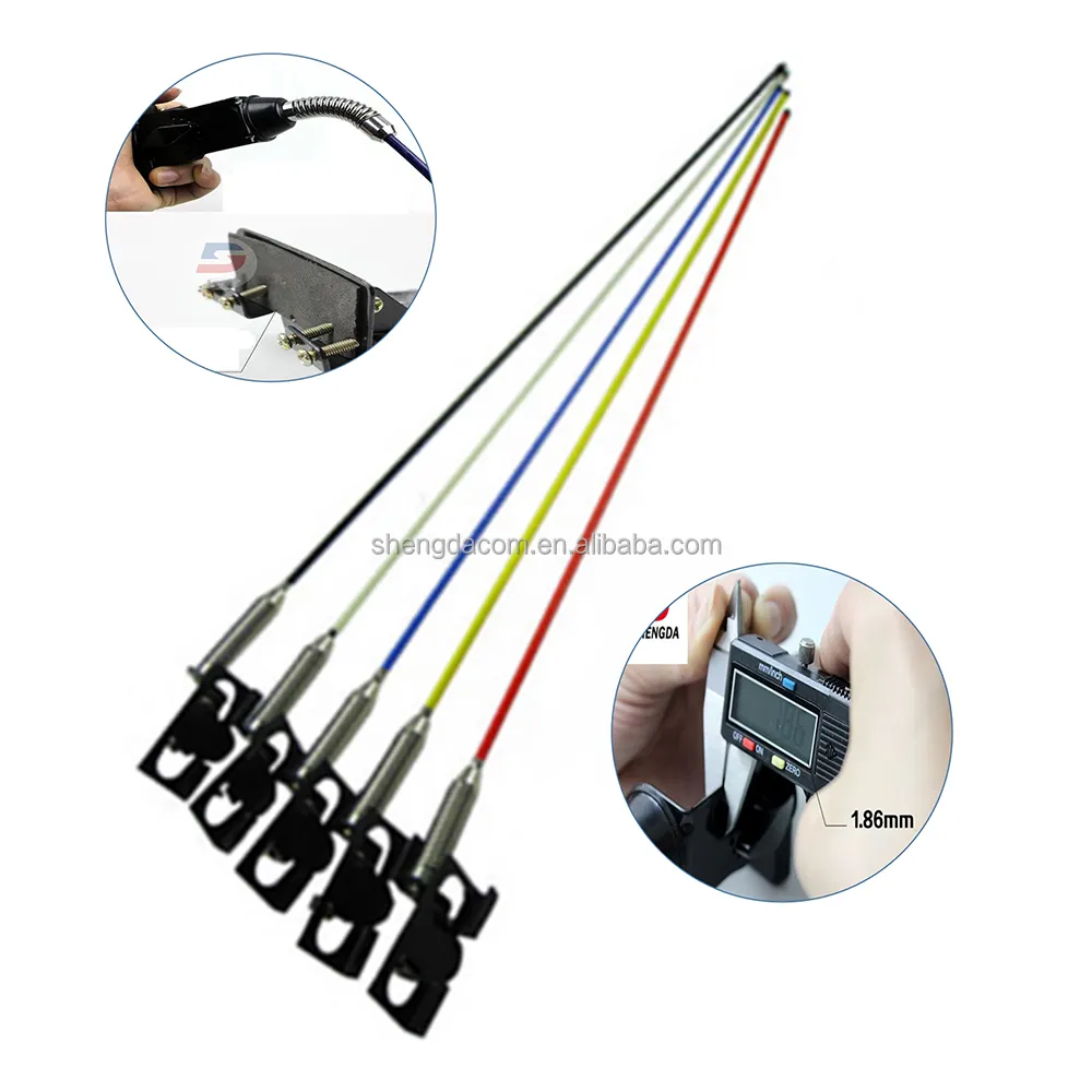 Dummy car decoration antenna 1m 1.5m 2m yellow blue red black white decorative mobile antenna