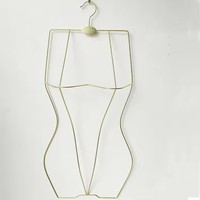 Cintres de maillot de bain pour boutique Offre Spéciale brillant or argent Rose or cuivre forme complète du corps Bikini en métal affichage de maillot de bain