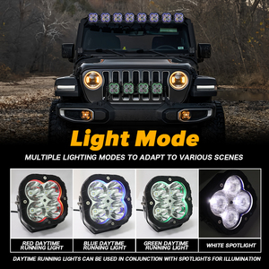 5 inch RGB tại chỗ <span class=keywords><strong>LED</strong></span> làm việc thanh ánh sáng offroad tại chỗ lũ <span class=keywords><strong>Led</strong></span> thanh ánh sáng <span class=keywords><strong>DRL</strong></span> Đèn pha cho Xe thuyền SUV 4x4 Jeep - Product Image 4