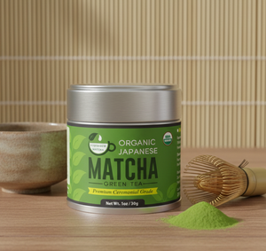 קופסאות פח ריקות בהתאמה אישית למאצ'ה 30 גרם 50 גרם 100 גרם, קופסת פח לאבקת מאצ'ה, קפה ותה עם מכסה הברגה 60x60 60x68 מ\\\"מ - Product Image 3