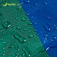 Échantillon de bâche en PE double face enduite, résistante au rétrécissement, écologique, imperméable, pour la protection des camions