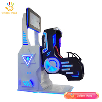 Simulador de Realidad Virtual Dinámico Golden Hand 9D VR, Máquina de Juegos con Rotación de 360 Grados, Silla de Plástico y Metal para Interiores/Exteriores 20