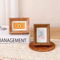 Cadre photo en bois miniature mignon de 3 pouces, à poser sur table et à accrocher au mur, pour la décoration de la maison