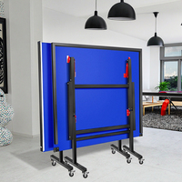 Vente en gros de table de ping-pong d'intérieur pliable professionnel équipement de fitness à domicile pour le sport ensemble de tennis de table à vendre