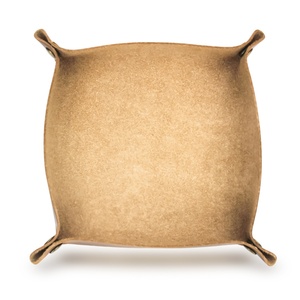 Luxury Leather Storage Tray for OEM Laser & Sublimation Engraving Printable Coins Accessories Tray - Product Image 4