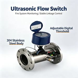Interruptor de Flujo de Acero Inoxidable 304 LLKG-16P/25P con Brida, Ultrasónico, Anticorrosión, Superficie Lisa, para Sistemas de Agua y Tuberías - Product Image 3