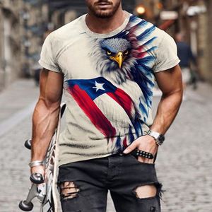 Camiseta americana <span class=keywords><strong>para</strong></span> <span class=keywords><strong>hombre</strong></span>, camiseta de manga corta con diseño patriótico americano con águila y bandera, camiseta de sublimación Premium <span class=keywords><strong>para</strong></span> <span class=keywords><strong>hombre</strong></span> - Product Image 1