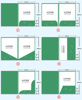 Porte-documents professionnel en papier avec impression personnalisée pour usage professionnel