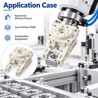 Pièces usinées CNC sur mesure en POM pour effector de robot, à faible friction et de précision