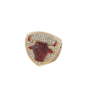 1993 Chicago pour basket-ball <span class=keywords><strong>Jordan</strong></span> Championship Ring Édition commémorative Alliage plaqué or Pierre précieuse Style européen américain - Product Image 5