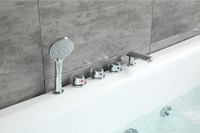 Baignoire de massage à remous autoportante intérieure moderne et luxueuse pour 2 personnes, baignoire portable de haute qualité, accessoire de vidange, hôtels