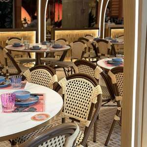 Tùy Chỉnh Nhà Hàng Thiết Lập Cà Phê Cửa Hàng Mây Bàn Ăn Đồ Nội Thất Nhà Hàng Gian Hàng Sofa Và Bàn Và Ghế Thiết Lập - Product Image 6