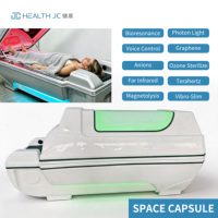 Capsule de bien-être anti-âge et de renouvellement cutané, graphène, infrarouge, photons, jade, vibration, stérilisation à l'ozone, Bluetooth, spa, OEM